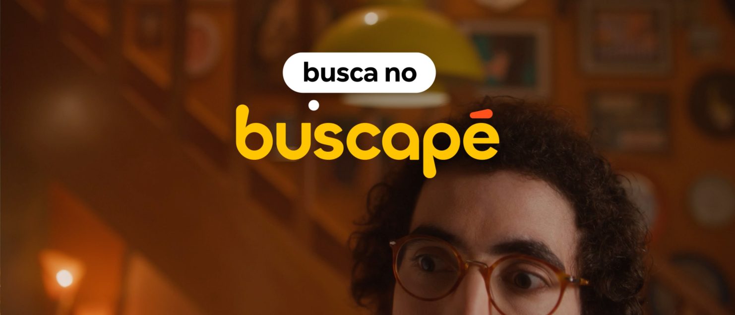 Imagem da nova campanha do Buscapé criada pela Quintal